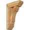 Ekena Millwork Olympic Slat Rough Sawn Bracket w/ Offset Brace, Western Red Cedar, 8"W x 22"D x 34"H BKT0806X22X34OLY06RWR - alternate 1
